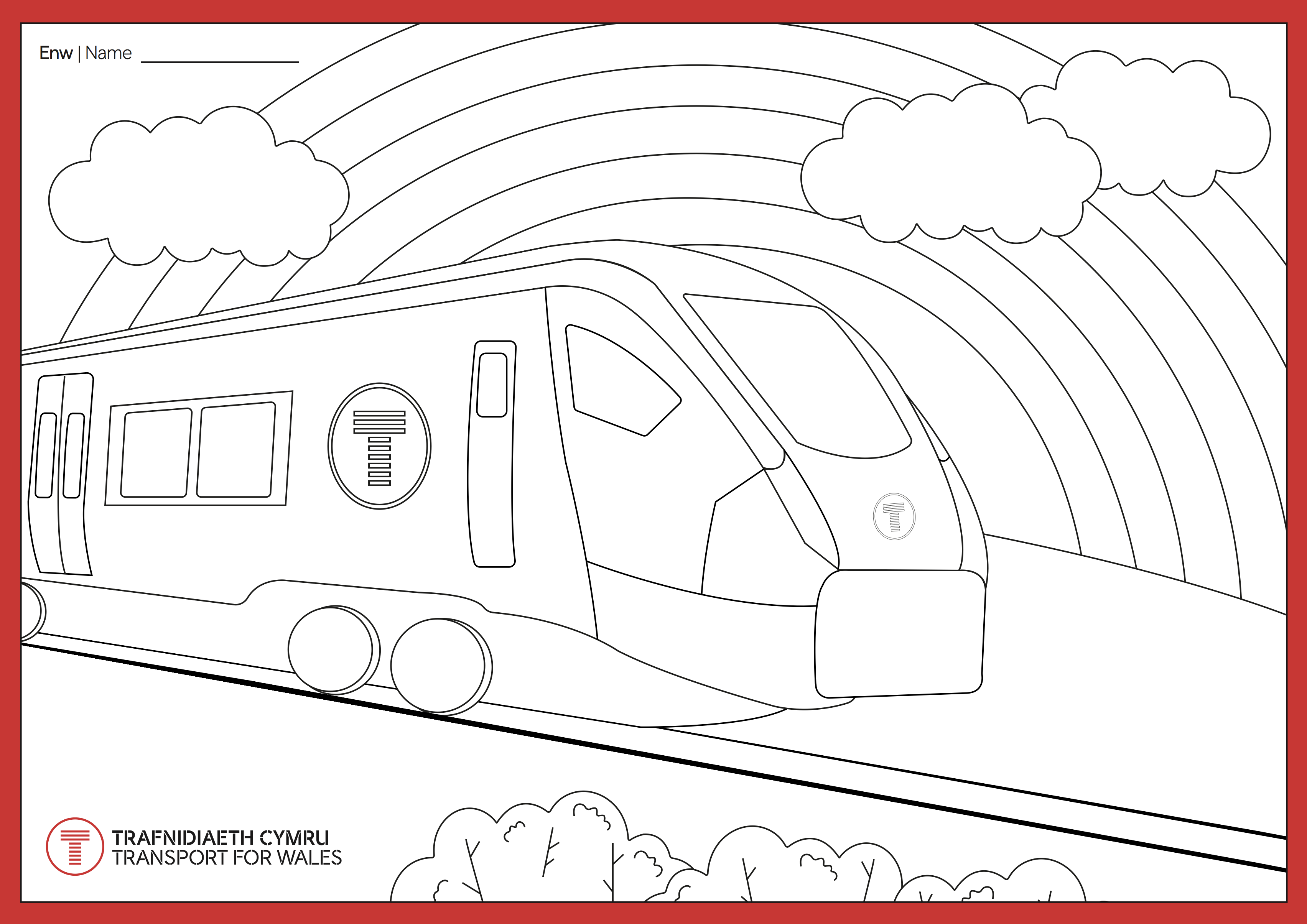 Colour in train sheets TfW